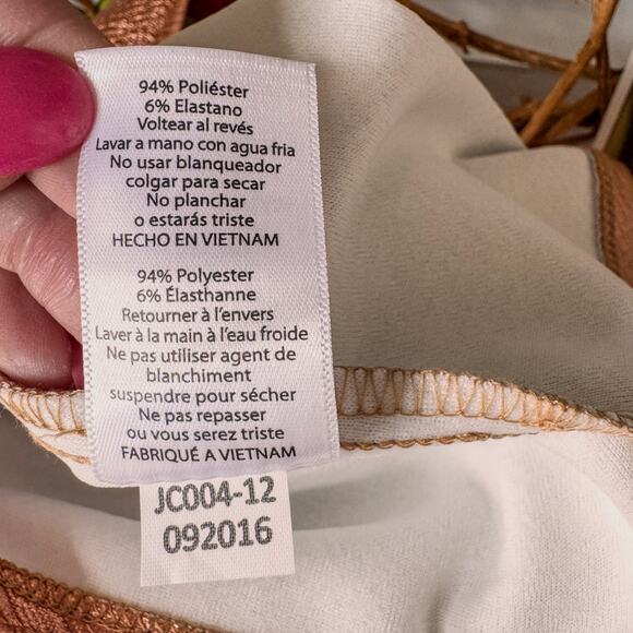 Lularoe Amelia A-Line Copper Metallic Midi Dress-Short Sleeve-Women's Medium - Picture 7 of 11